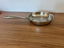 Tramontina 8 Inch Stainless Steel Fry Pan Tri Ply Clad Oven Safe Induction Su...