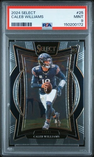 2024 PANINI SELECT #25 CALEB WILLIAMS ROOKIE RC PSA 9