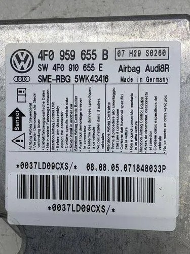 AUDI A6 4F2, C6 Airbag-Steuergerät 4F0910655E 5WK43416 4F0959655B 3.20 23946901