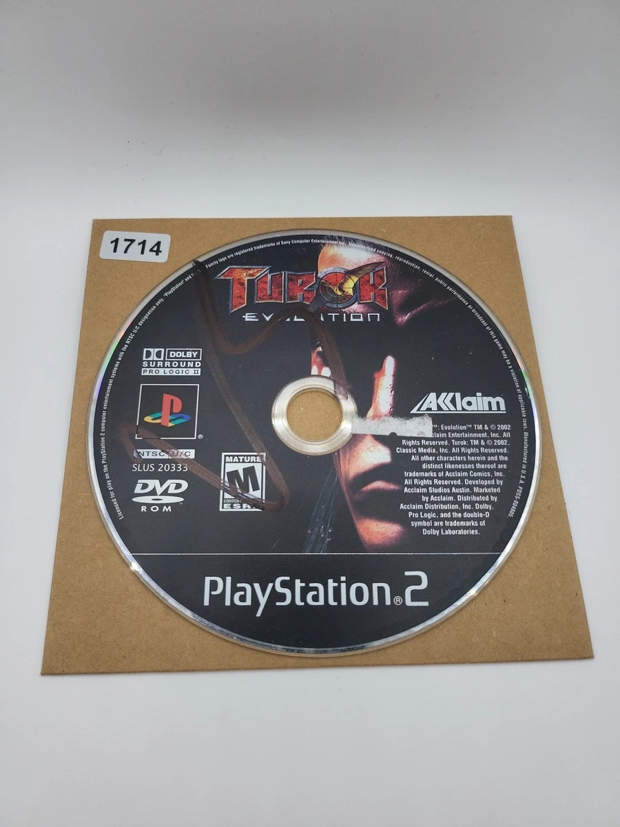 PLV Géante Turok 2 Pour PlayStation 2 – Boîte Carton Et Présentoir Magasin