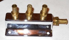 New 3x2 Tripower Chorme Fuel Block