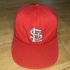 VTG Universal Promo St. Louis Cardinals Red Trucker Mesh Snapback Hat 80s READ