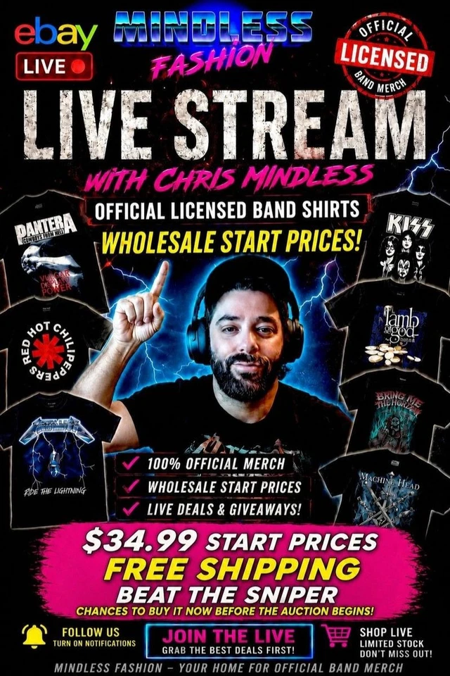 🔥 Official Music Merch LIVE – What have we got tonight? Don't miss out!