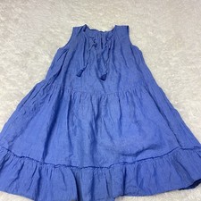 J. McLaughlin French Blue 100% Linen Christa ...