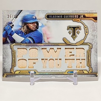2020 Vladimir Guerrero Jr. Topps Triple Threads Triple Game-Used Bat /36    