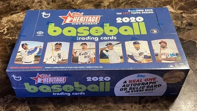 TEEDUB COLLECTS 2020 Topps Heritage Baseball High Number - Factory Sealed Hobby Box - 24 Packs