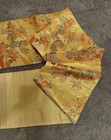 Luxury Japanese Kimono Silk Sash Belt, Fukuro Obi Saga Nishiki Flowers and Birds — photo 2