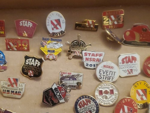 NSRA Pin Lot Of 80 National Street Rod Association Staff Safety Northern Nats - Picture 14 of 16