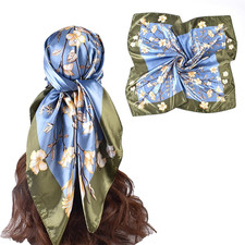 35 Inches Silk Head Scarf-Satin Hair Scarves Silk Bandana Scarf Headscarf for Wo