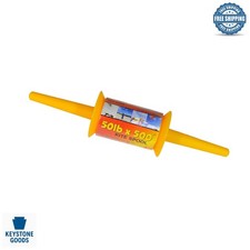 50Lb 500FT Twisted Kite Line on Spool - Bright Colors, Durable Polyester