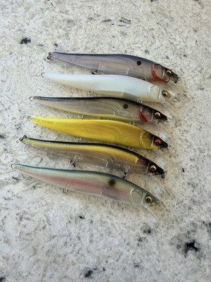 Megabass Ito Vision Oneten, SILENT, JDM JerkBait, 110mm, Lot of 6 Lures