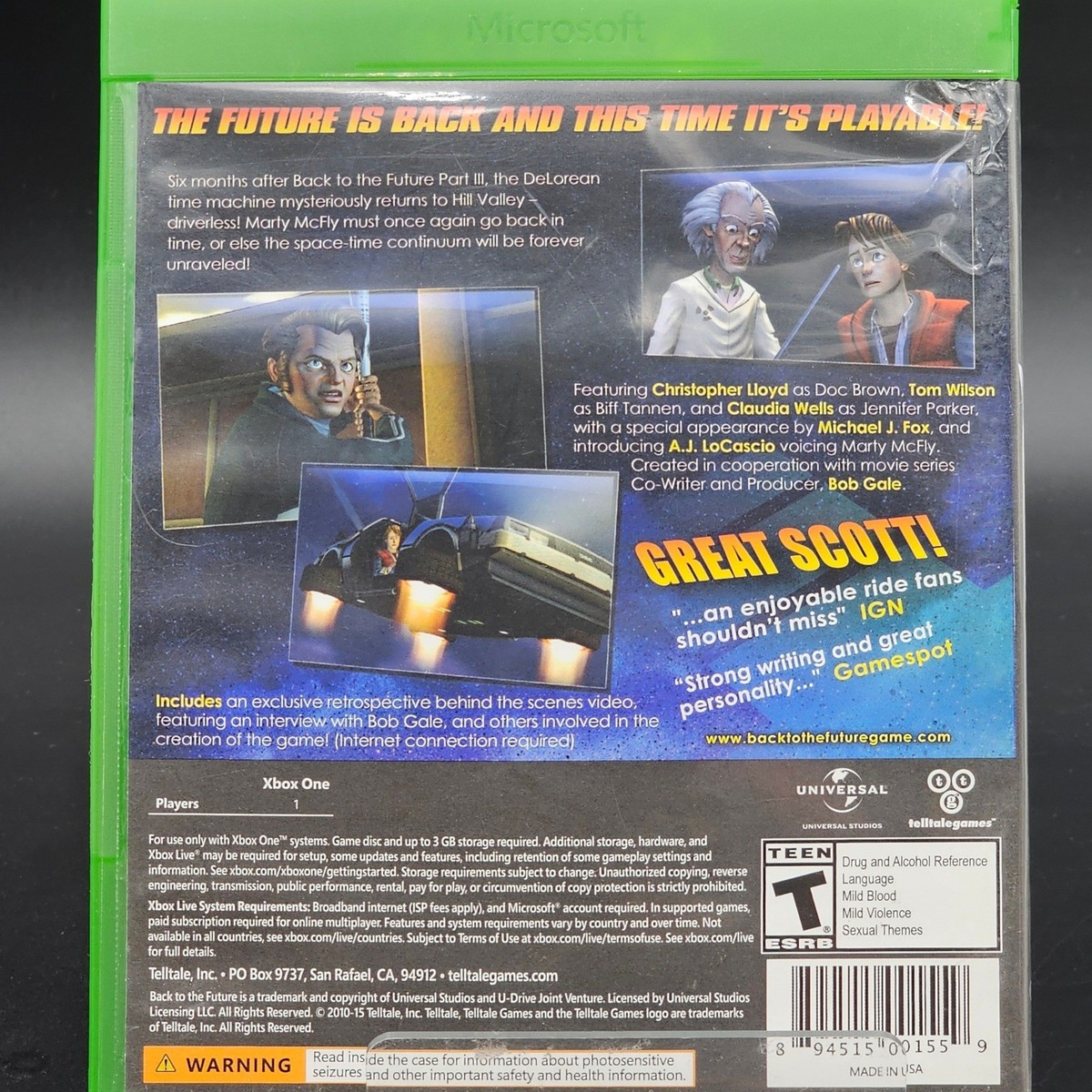Back to the Future The Game 30th Anniversary Edition Xbox One
