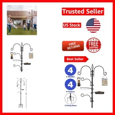 Bird Feeding Station Kit with Heavy Duty Construction & Water Bowl Included