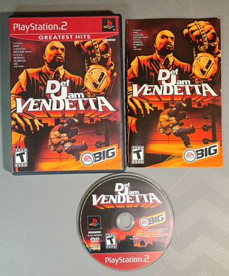 MINT Def Jam Vendetta (Sony PlayStation 2, 2003)  CIB Complete with Manual