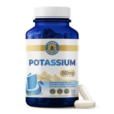 Potassium Citrate Capsules - Supplements for Electrolyte Balance, Muscle & He...