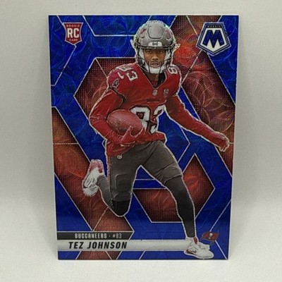 Tez Johnson - 2025 Panini Mosaic - Blue Scope #316 (RC) - Buccaneers
