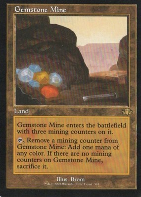 MTG  DOMINARIA REMASTERED GEMSTONE MINE  RETRO RARE