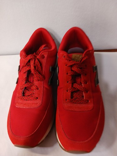 EUC New Balance 501 Classic Retro Ripple Sole Red/Navy Shoe MZ501WXA Size 10 - Picture 2 of 10