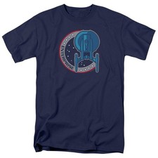 Star Trek Enterprise TV Series Uniform Shoulder Patch Logo T-Shirt NEW UNWORN