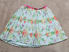 Ted Baker Girls Accordion Pleated Skirt Colorful Floral Pattern Size 14 NWT
