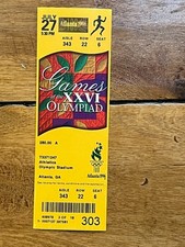 7/27/1996 Summer Olympics Atlanta Track & Field UNCUT Ticket MINT