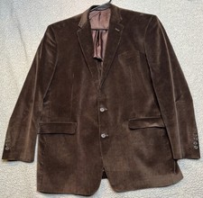 Brooks Brothers USA Blazer Men 46R Brown Corduroy Professor Old Money Quiet Lux