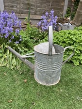 Vintage Galvanised Watering Can 2 Gallon Garden Metal Rustic - NO HOLES BASE
