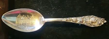  Capitol  Albany  Sterling Silver Souvenir Spoon  12Grams Mechanics Sterling Co.