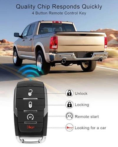 NEW Smart Key Fob For Dodge Ram 1500 2019-2021 - Remote Start, Proximity Key OHT-4882056