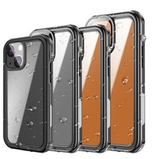 For iPhone 13 12 Pro Max,13 12 Mini Case Waterproof Cover with Screen Protector
