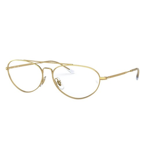 New Ray-Ban Oval Half Rimless Eyeglasses RB6547 3035 52 22 145