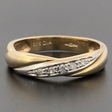 Hallmarked 9ct Yellow Gold Diamond Eternity Ring Size  J, J 1/2, K, K 1/2, L