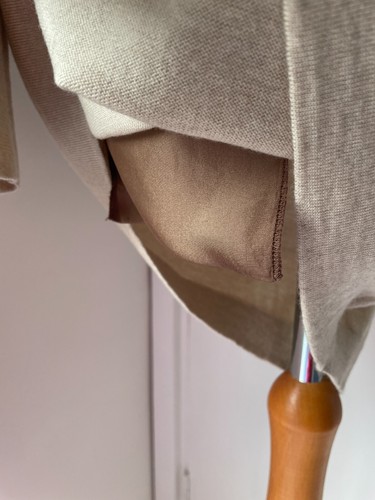 TOAST Long Sleeve Knee Length Tunic Dress Pockets Merino Wool & Silk - UK 14 - Picture 10 of 15