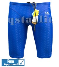 Boys Male Racing Competition Practice Swimwear Jammer Trunk Size 20 XS 6/7 Blue