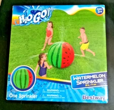 H2OGO! Watermelon Sprinkler 28"/71cm Inflatable Ball Splash Summer Water Fun New
