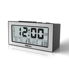 Digital Alarm Clock for Bedrooms, Night Alarm Clocks, Desk Clock, Large Display