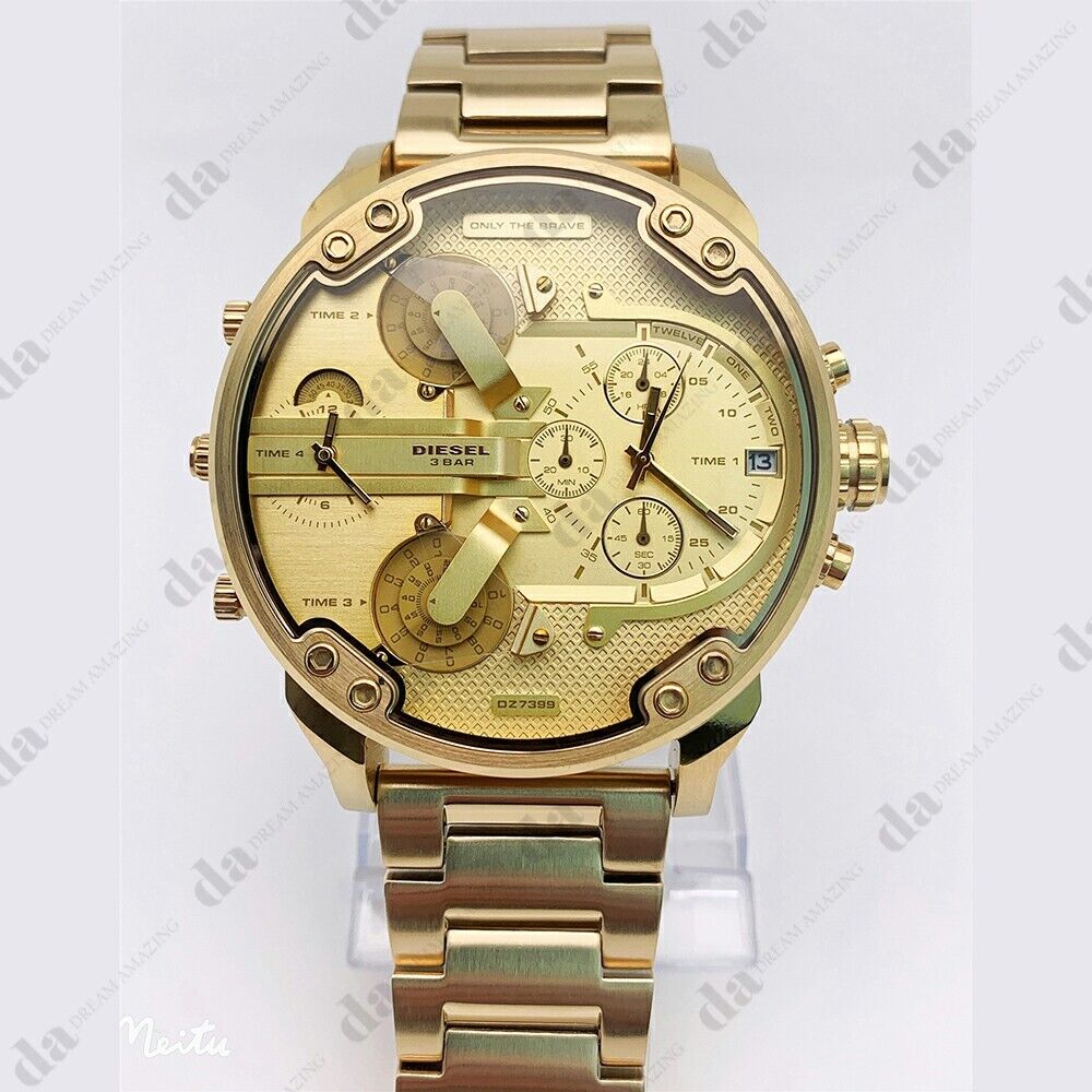 Diesel DZ7399 Men's Mr. Daddy 2.0 Chronograph Gold Dial Diesel DZ7399 Men's Mr. Daddy 2.0 Chronograph Gold Dial