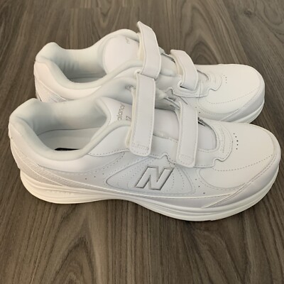 NEW- NEW BALANCE 577 WW577VW HOOK AND LOOP White Walking Size R11 L12