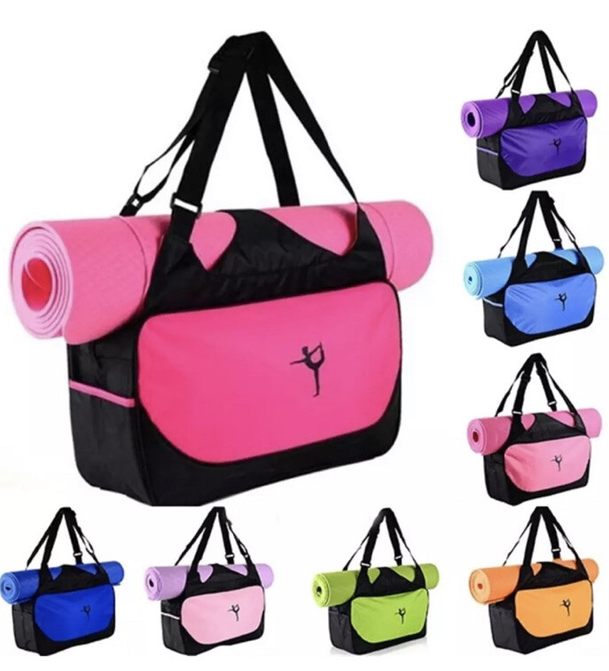 Hombres Mujeres Fitness Pack Yoga Estera Mochilas Deportes Gimnasio Entrenamiento Bolso Portador de Viaje