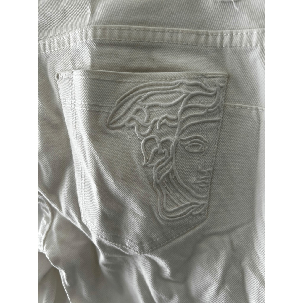 Versace Jeans Collection White Patchwork Jeans Si… - image 8
