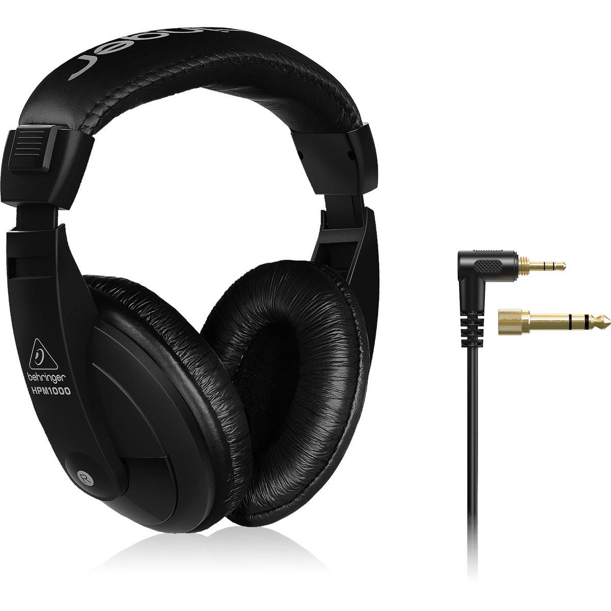Универсальные стереонаушники Behringer HPM1000 с закрытой задней панелью, черные