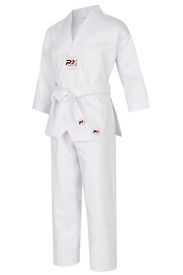 Anzug PHÖNIX BUDO KIDS, weiß. Größen 90-140cm. Für Taekwondo, Karate, Budo 7,5Oz