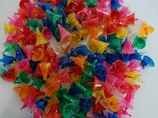 Vtg Lot Of 163 Petal Mini Christmas Plastic Light Reflectors Covers Starburst