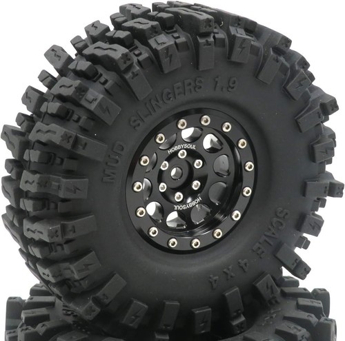All-Terrain 1.9 Mud Slingers Tires & 12mm Beadlock Wheels for Off-Road Crawlers - Picture 11 of 11
