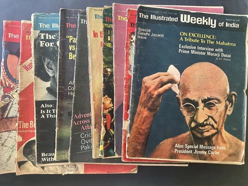 THE ILLUSTRATED WEEKLY of INDIA Magazine OLD issues Front Cover Incomplete 10pcs - 第 1/24 張圖片