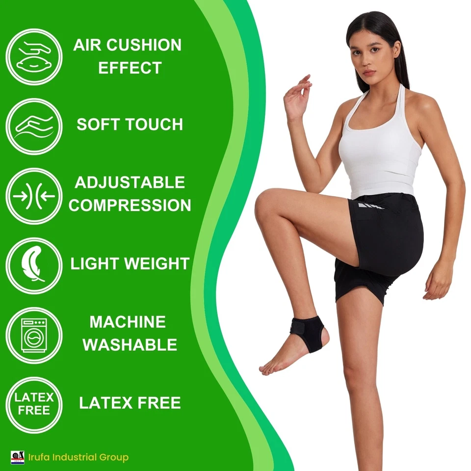 IRUFA, Tela Espaciadora Ajustable Tendón de Aquiles Tobillera Soporte Correa Envolvente Foto 3 de 4