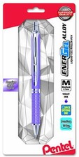 Pentel EnerGel Alloy RT Premium Liquid Gel Pen, 0.7mm Violet Barrel, Violet Ink