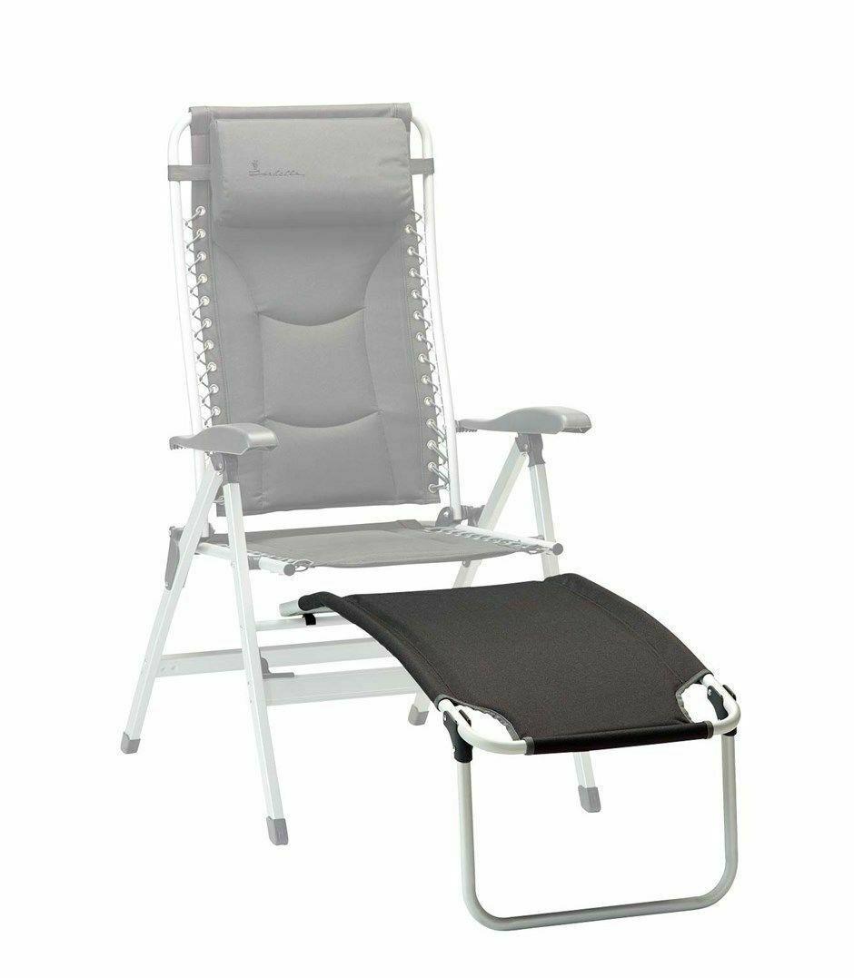 Isabella Lightweight Alloy Folding Footrest for Camping Chair - Dark Grey