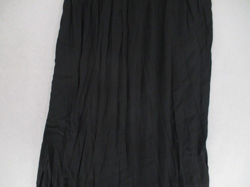 Witchery Dress Womens 16 Black Halter Maxi Sleeveless Cut Out Frill Pleated - Picture 18 of 21