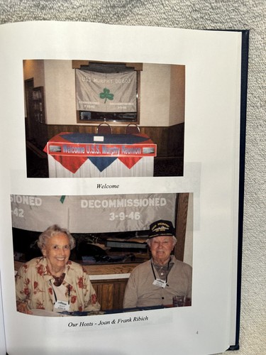 Vtg. Book 2009 USS Murphy DD603 Reunion US Navy WWII Normandy Invasion W/Photos - Picture 6 of 11